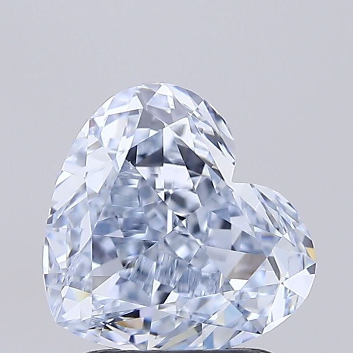 Loose Diamond - HEART 2.0ct Fancy Blue VS1: Loose Diamond - HEART 2.0ct Fancy Blue VS1 Source: This is a real non-mined Diamond that has been grown in a lab Shape: HEART Carats: 2.0 Color: Fancy Blue Certification: IGI Video: