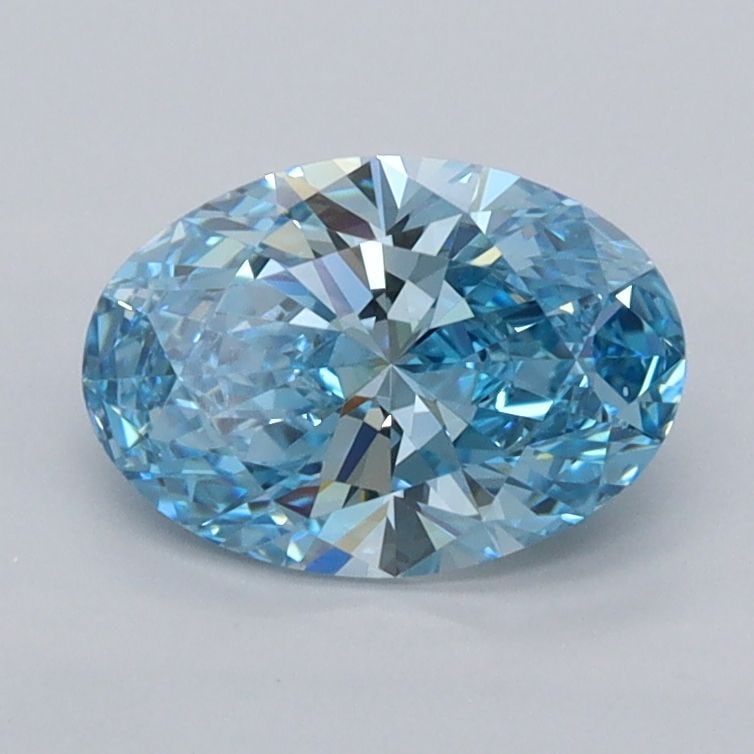 Loose Diamond - OVAL 1.04ct Fancy Vivid Blue VVS1: Loose Diamond - OVAL 1.04ct Fancy Vivid Blue VVS1 Source: This is a real non-mined Diamond that has been grown in a lab Shape: OVAL Carats: 1.04 Color: Fancy Vivid Blue Certification: IGI Video: