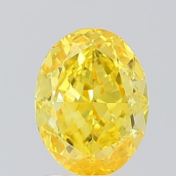 Loose Diamond - OVAL 2.0ct Fancy Vivid Yellow VS2: Loose Diamond - OVAL 2.0ct Fancy Vivid Yellow VS2 Source: This is a real non-mined Diamond that has been grown in a lab Shape: OVAL Carats: 2.0 Color: Fancy Vivid Yellow Certification: IGI Video: