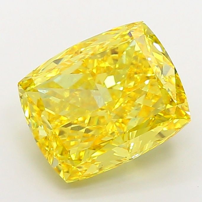 Loose Diamond - CUSHION MODIFIED 10.04ct Fancy Vivid Yellow VS2: Loose Diamond - CUSHION MODIFIED 10.04ct Fancy Vivid Yellow VS2 Source: This is a real non-mined Diamond that has been grown in a lab Shape: CUSHION MODIFIED Carats: 10.04 Color: Fancy Vivid Yellow Ce