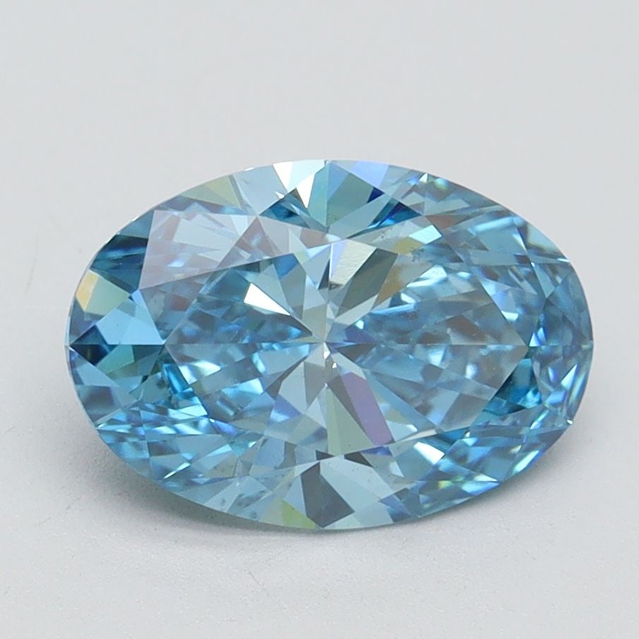 Loose Diamond - OVAL 2.0ct Fancy Vivid Blue VS2: Loose Diamond - OVAL 2.0ct Fancy Vivid Blue VS2 Source: This is a real non-mined Diamond that has been grown in a lab Shape: OVAL Carats: 2.0 Color: Fancy Vivid Blue Certification: IGI Video: