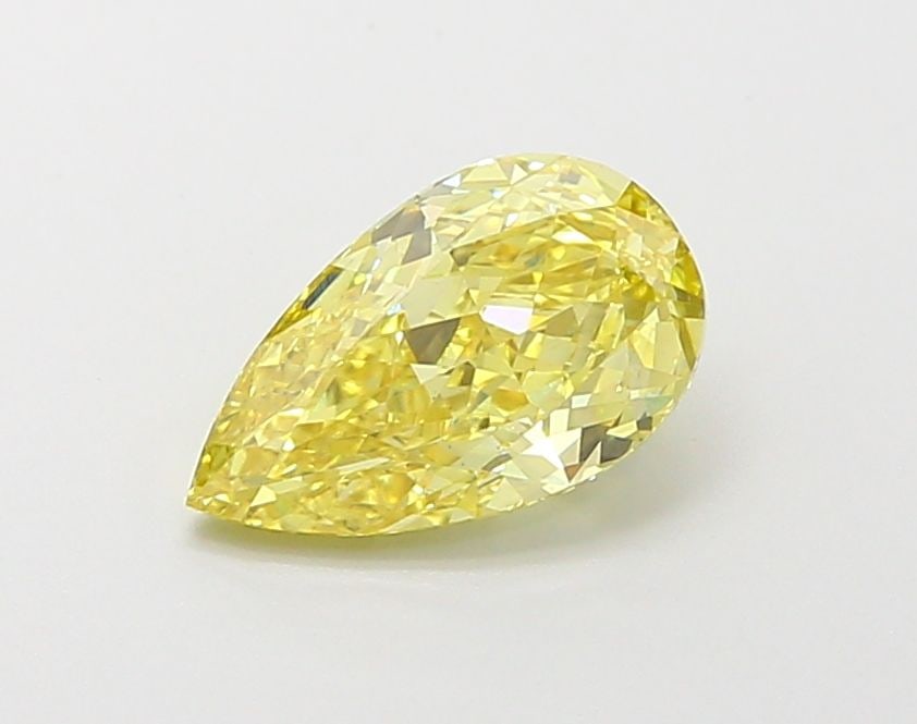Loose Diamond - PEAR 1.52ct Fancy Vivid Yellow VS2: Loose Diamond - PEAR 1.52ct Fancy Vivid Yellow VS2 Source: This is a real non-mined Diamond that has been grown in a lab Shape: PEAR Carats: 1.52 Color: Fancy Vivid Yellow Certification: IGI Video: