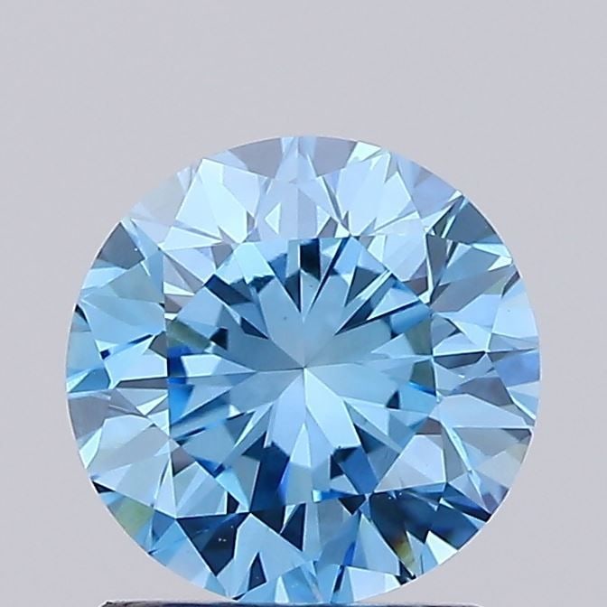 Loose Diamond - ROUND 1.52ct Fancy Vivid Blue VS1: Loose Diamond - ROUND 1.52ct Fancy Vivid Blue VS1 Source: This is a real non-mined Diamond that has been grown in a lab Shape: ROUND Carats: 1.52 Color: Fancy Vivid Blue Certification: IGI Video:
