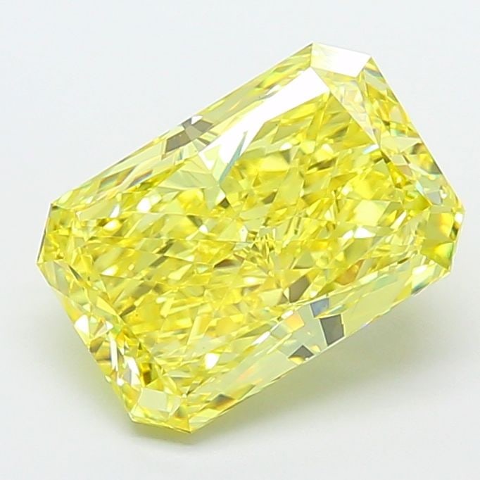 Loose Diamond - RADIANT 4.5ct Fancy Vivid Yellow VS1: Loose Diamond - RADIANT 4.5ct Fancy Vivid Yellow VS1 Source: This is a real non-mined Diamond that has been grown in a lab Shape: RADIANT Carats: 4.5 Color: Fancy Vivid Yellow Certification: IGI Video