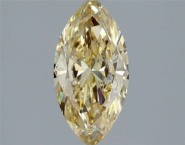 Loose Diamond - MARQUISE 1.35ct Fancy Intense Yellow VVS2: Loose Diamond - MARQUISE 1.35ct Fancy Intense Yellow VVS2 Source: This is a real non-mined Diamond that has been grown in a lab Shape: MARQUISE Carats: 1.35 Color: Fancy Intense Yellow Certification: 