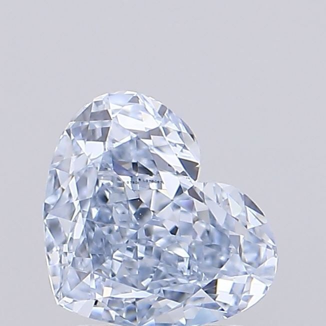 Loose Diamond - HEART 1.56ct Fancy Light Blue VS1: Loose Diamond - HEART 1.56ct Fancy Light Blue VS1 Source: This is a real non-mined Diamond that has been grown in a lab Shape: HEART Carats: 1.56 Color: Fancy Light Blue Certification: IGI Video:
