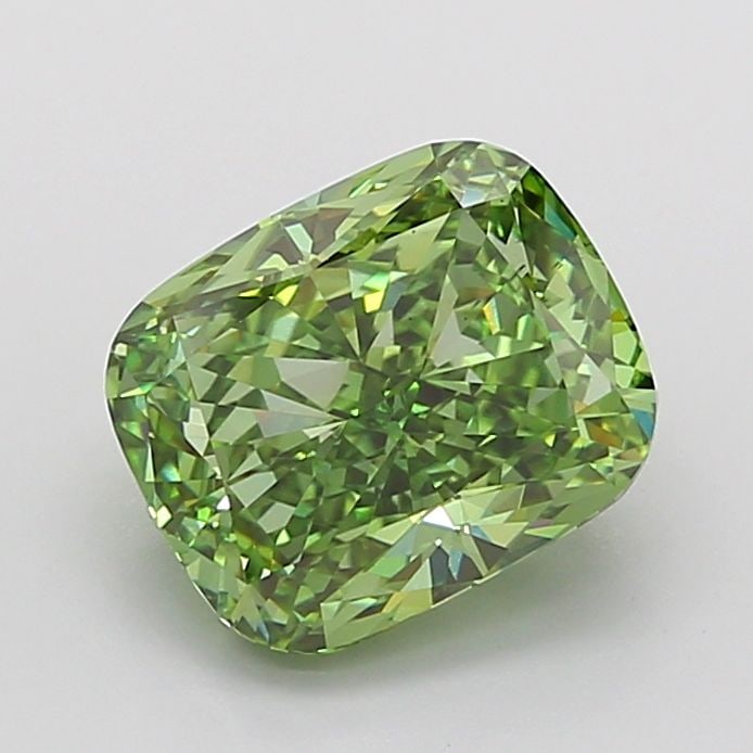 Loose Diamond - CUSHION MODIFIED 5.58ct Fancy Vivid Green VS2: Loose Diamond - CUSHION MODIFIED 5.58ct Fancy Vivid Green VS2 Source: This is a real non-mined Diamond that has been grown in a lab Shape: CUSHION MODIFIED Carats: 5.58 Color: Fancy Vivid Green Certif