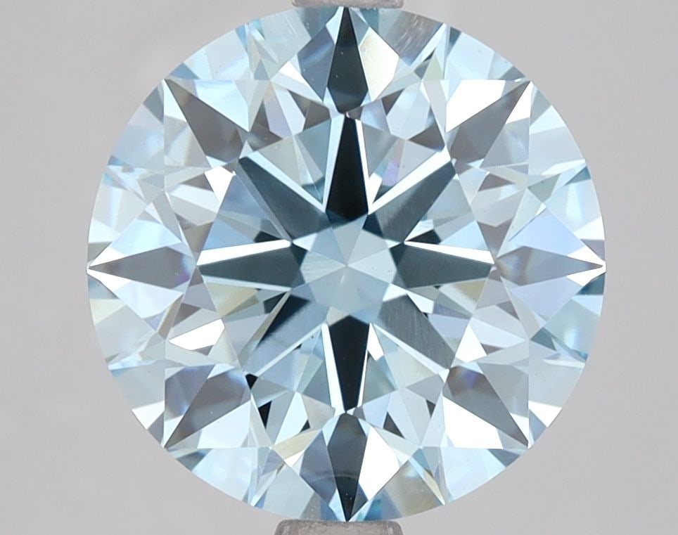 Ideal Loose Diamond - ROUND 4.04ct Fancy Vivid Blue VS1: Ideal Loose Diamond - ROUND 4.04ct Fancy Vivid Blue VS1 Source: This is a real non-mined Diamond that has been grown in a lab Shape: ROUND Carats: 4.04 Color: Fancy Vivid Blue Certification: IGI Video
