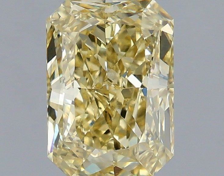 Loose Diamond - RADIANT 1.5ct Fancy Yellow VS1: Loose Diamond - RADIANT 1.5ct Fancy Yellow VS1 Source: This is a real non-mined Diamond that has been grown in a lab Shape: RADIANT Carats: 1.5 Color: Fancy Yellow Certification: IGI Video:
