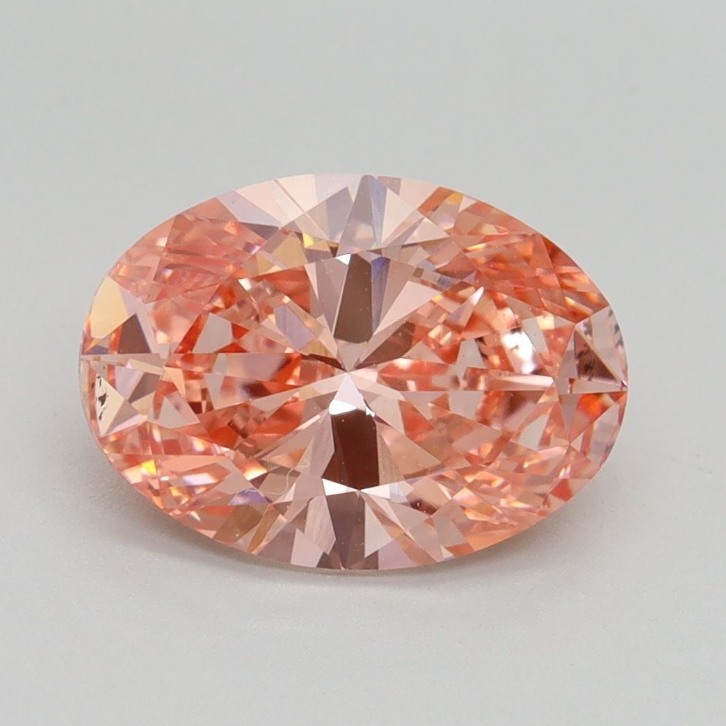 Loose Diamond - OVAL 2.5ct Fancy Vivid Pink VS2: Loose Diamond - OVAL 2.5ct Fancy Vivid Pink VS2 Source: This is a real non-mined Diamond that has been grown in a lab Shape: OVAL Carats: 2.5 Color: Fancy Vivid Pink Certification: IGI Video: