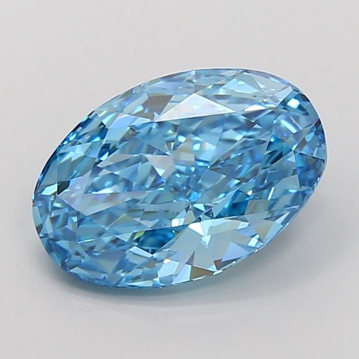 Loose Diamond - OVAL 4.08ct Fancy Vivid Blue VVS2: Loose Diamond - OVAL 4.08ct Fancy Vivid Blue VVS2 Source: This is a real non-mined Diamond that has been grown in a lab Shape: OVAL Carats: 4.08 Color: Fancy Vivid Blue Certification: IGI Video: