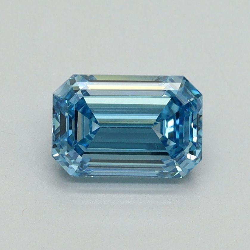 Loose Diamond - EMERALD 1.04ct Fancy Vivid Blue VS1: Loose Diamond - EMERALD 1.04ct Fancy Vivid Blue VS1 Source: This is a real non-mined Diamond that has been grown in a lab Shape: EMERALD Carats: 1.04 Color: Fancy Vivid Blue Certification: IGI Video: