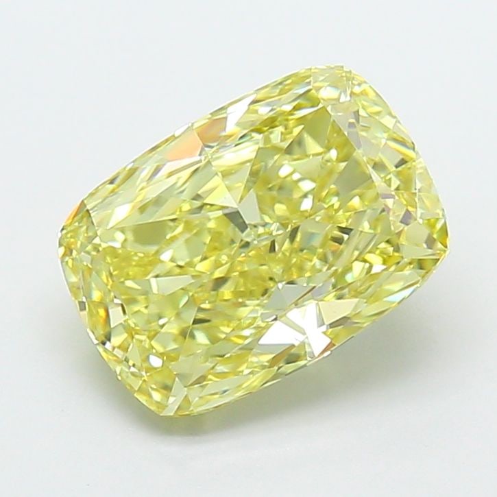 Loose Diamond - CUSHION MODIFIED 3.55ct Fancy Intense Yellow VVS2: Loose Diamond - CUSHION MODIFIED 3.55ct Fancy Intense Yellow VVS2 Source: This is a real non-mined Diamond that has been grown in a lab Shape: CUSHION MODIFIED Carats: 3.55 Color: Fancy Intense Yellow