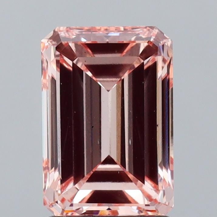 Loose Diamond - EMERALD 1.99ct Fancy Pink VS2: Loose Diamond - EMERALD 1.99ct Fancy Pink VS2 Source: This is a real non-mined Diamond that has been grown in a lab Shape: EMERALD Carats: 1.99 Color: Fancy Pink Certification: IGI Video: