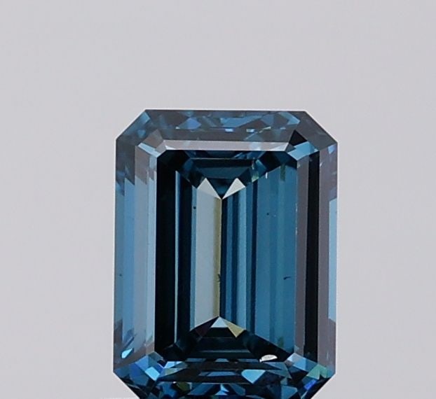 Loose Diamond - EMERALD 1.08ct Fancy Vivid Blue VS2: Loose Diamond - EMERALD 1.08ct Fancy Vivid Blue VS2 Source: This is a real non-mined Diamond that has been grown in a lab Shape: EMERALD Carats: 1.08 Color: Fancy Vivid Blue Certification: IGI Video: