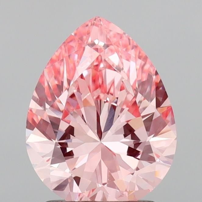 Loose Diamond - PEAR 1.71ct Fancy Vivid Pink VS1: Loose Diamond - PEAR 1.71ct Fancy Vivid Pink VS1 Source: This is a real non-mined Diamond that has been grown in a lab Shape: PEAR Carats: 1.71 Color: Fancy Vivid Pink Certification: IGI Video: