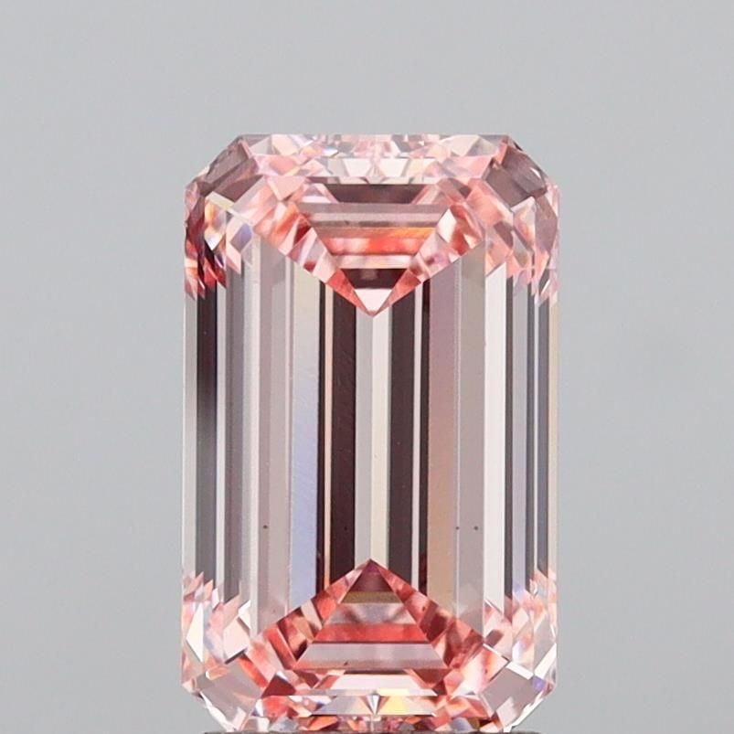 Loose Diamond - EMERALD 3.0ct Fancy Intense Pink VS1: Loose Diamond - EMERALD 3.0ct Fancy Intense Pink VS1 Source: This is a real non-mined Diamond that has been grown in a lab Shape: EMERALD Carats: 3.0 Color: Fancy Intense Pink Certification: IGI Video