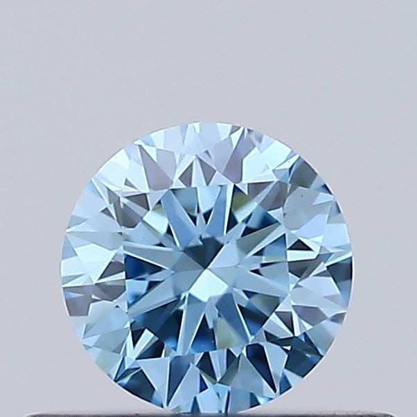 Loose Diamond - ROUND 0.36ct Fancy Vivid Blue VVS2: Loose Diamond - ROUND 0.36ct Fancy Vivid Blue VVS2 Source: This is a real non-mined Diamond that has been grown in a lab Shape: ROUND Carats: 0.36 Color: Fancy Vivid Blue Certification: NONE Video: