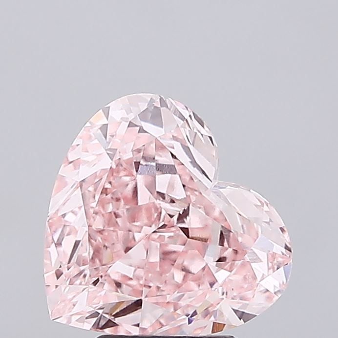 Loose Diamond - HEART 4.05ct Fancy Intense Pink VVS2: Loose Diamond - HEART 4.05ct Fancy Intense Pink VVS2 Source: This is a real non-mined Diamond that has been grown in a lab Shape: HEART Carats: 4.05 Color: Fancy Intense Pink Certification: IGI Video: