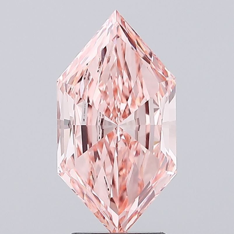 Loose Diamond - HEXAGONAL 2.91ct Fancy Vivid Pink VVS2: Loose Diamond - HEXAGONAL 2.91ct Fancy Vivid Pink VVS2 Source: This is a real non-mined Diamond that has been grown in a lab Shape: HEXAGONAL Carats: 2.91 Color: Fancy Vivid Pink Certification: IGI Vi