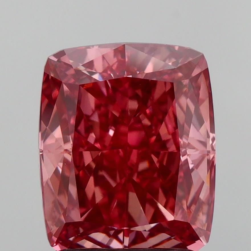 Loose Diamond - CUSHION MODIFIED 2.08ct Fancy Deep Pink VS1: Loose Diamond - CUSHION MODIFIED 2.08ct Fancy Deep Pink VS1 Source: This is a real non-mined Diamond that has been grown in a lab Shape: CUSHION MODIFIED Carats: 2.08 Color: Fancy Deep Pink Certificat