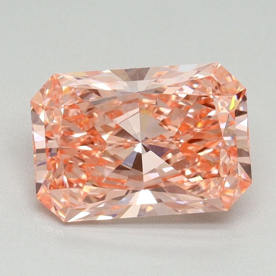 Loose Diamond - RADIANT 2.53ct Fancy Vivid Pink VS1: Loose Diamond - RADIANT 2.53ct Fancy Vivid Pink VS1 Source: This is a real non-mined Diamond that has been grown in a lab Shape: RADIANT Carats: 2.53 Color: Fancy Vivid Pink Certification: IGI Video: