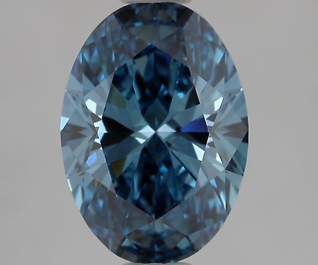 Loose Diamond - OVAL 2.07ct Fancy Vivid Blue VVS2: Loose Diamond - OVAL 2.07ct Fancy Vivid Blue VVS2 Source: This is a real non-mined Diamond that has been grown in a lab Shape: OVAL Carats: 2.07 Color: Fancy Vivid Blue Certification: IGI Video: