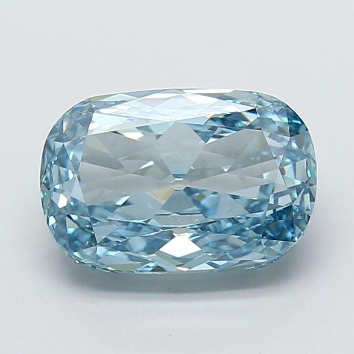 Loose Diamond - CUSHION MODIFIED 5.01ct Fancy Vivid Blue VS1: Loose Diamond - CUSHION MODIFIED 5.01ct Fancy Vivid Blue VS1 Source: This is a real non-mined Diamond that has been grown in a lab Shape: CUSHION MODIFIED Carats: 5.01 Color: Fancy Vivid Blue Certific