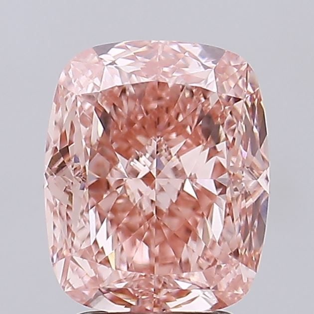 Loose Diamond - CUSHION MODIFIED 3.0ct Fancy Vivid Pink VVS2: Loose Diamond - CUSHION MODIFIED 3.0ct Fancy Vivid Pink VVS2 Source: This is a real non-mined Diamond that has been grown in a lab Shape: CUSHION MODIFIED Carats: 3.0 Color: Fancy Vivid Pink Certifica
