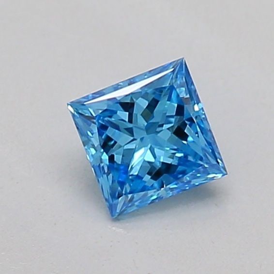 Loose Diamond - PRINCESS 0.22ct Fancy Vivid Blue VVS2: Loose Diamond - PRINCESS 0.22ct Fancy Vivid Blue VVS2 Source: This is a real non-mined Diamond that has been grown in a lab Shape: PRINCESS Carats: 0.22 Color: Fancy Vivid Blue Certification: IGI Vide