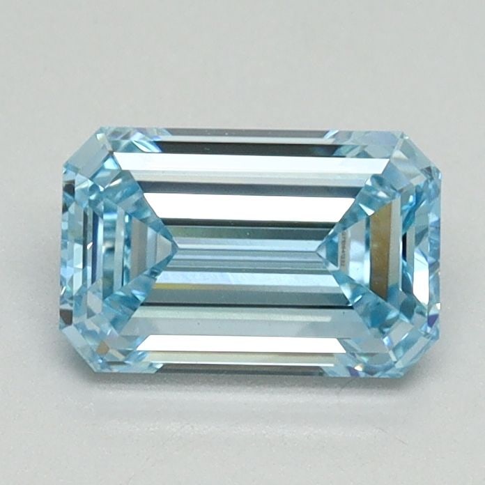 Loose Diamond - EMERALD 1.07ct Fancy Intense Blue VS1: Loose Diamond - EMERALD 1.07ct Fancy Intense Blue VS1 Source: This is a real non-mined Diamond that has been grown in a lab Shape: EMERALD Carats: 1.07 Color: Fancy Intense Blue Certification: IGI Vid