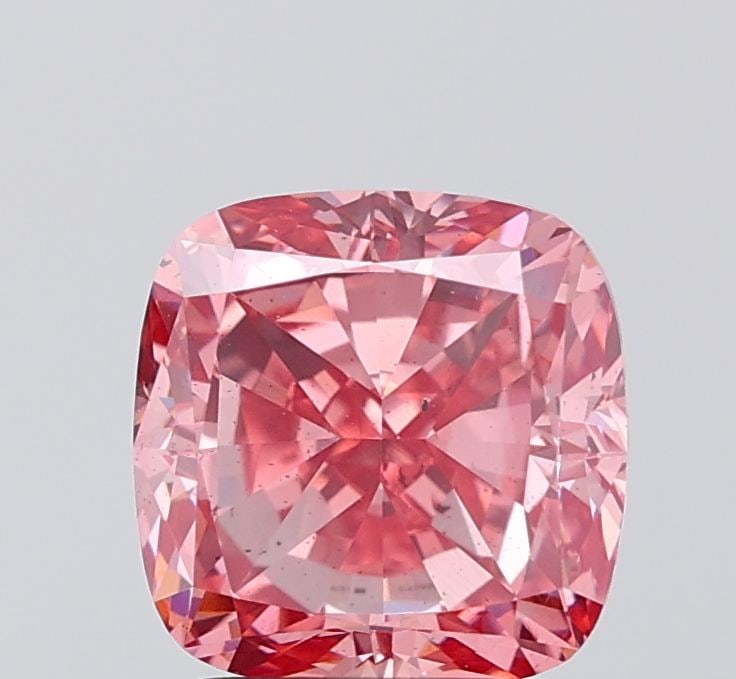 Loose Diamond - CUSHION MODIFIED 3.08ct Fancy Vivid Pink SI1: Loose Diamond - CUSHION MODIFIED 3.08ct Fancy Vivid Pink SI1 Source: This is a real non-mined Diamond that has been grown in a lab Shape: CUSHION MODIFIED Carats: 3.08 Color: Fancy Vivid Pink Certific