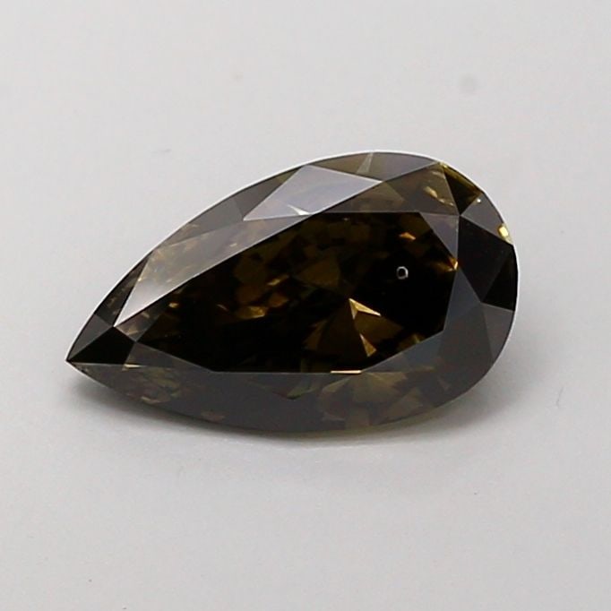Loose Diamond - PEAR 1.39ct Fancy Greenish Black SI1: Loose Diamond - PEAR 1.39ct Fancy Greenish Black SI1 Source: This is a real non-mined Diamond that has been grown in a lab Shape: PEAR Carats: 1.39 Color: Fancy Greenish Black Certification: NONE Vide