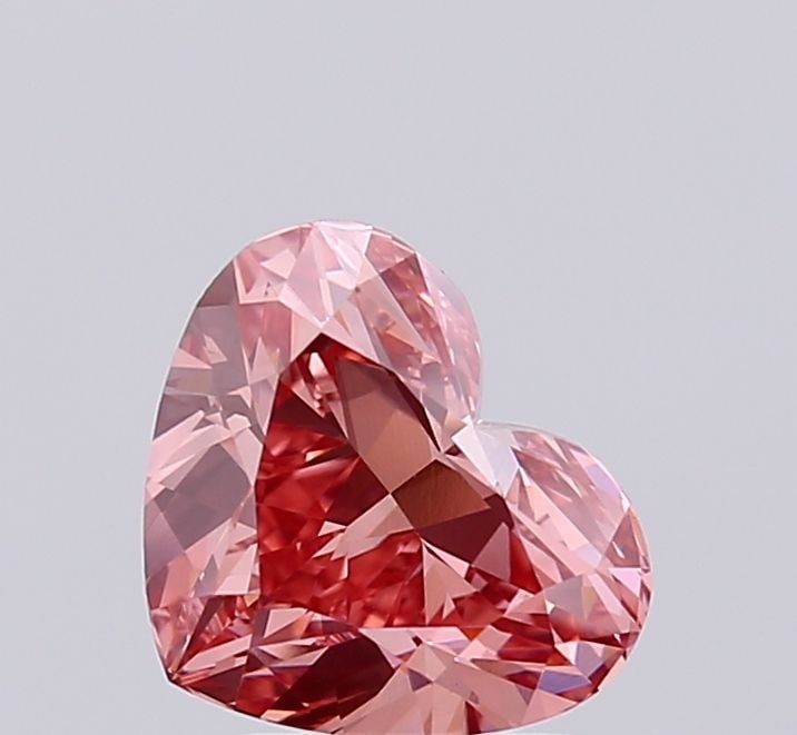 Loose Diamond - HEART 2.05ct Fancy Vivid Pink VS1: Loose Diamond - HEART 2.05ct Fancy Vivid Pink VS1 Source: This is a real non-mined Diamond that has been grown in a lab Shape: HEART Carats: 2.05 Color: Fancy Vivid Pink Certification: IGI Video: