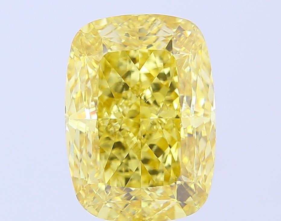 Loose Diamond - CUSHION MODIFIED 6.28ct Fancy Intense Yellow VS1: Loose Diamond - CUSHION MODIFIED 6.28ct Fancy Intense Yellow VS1 Source: This is a real non-mined Diamond that has been grown in a lab Shape: CUSHION MODIFIED Carats: 6.28 Color: Fancy Intense Yellow 