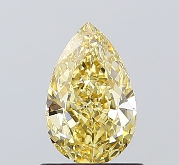 Loose Diamond - PEAR 1.04ct Fancy Yellow VS1: Loose Diamond - PEAR 1.04ct Fancy Yellow VS1 Source: This is a real non-mined Diamond that has been grown in a lab Shape: PEAR Carats: 1.04 Color: Fancy Yellow Certification: IGI Video: