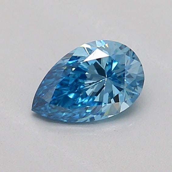 Loose Diamond - PEAR 0.23ct Fancy Vivid Blue VS1: Loose Diamond - PEAR 0.23ct Fancy Vivid Blue VS1 Source: This is a real non-mined Diamond that has been grown in a lab Shape: PEAR Carats: 0.23 Color: Fancy Vivid Blue Certification: IGI The Diamond D