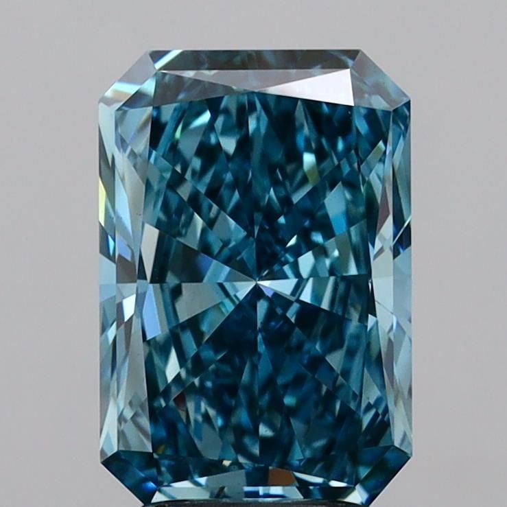 Loose Diamond - RADIANT 3.12ct Fancy Vivid Blue VS1 (1 of 1)