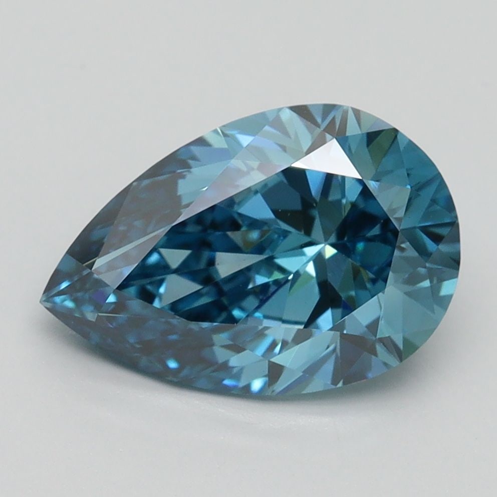 Loose Diamond - PEAR 2.5ct Fancy Vivid Blue VS1: Loose Diamond - PEAR 2.5ct Fancy Vivid Blue VS1 Source: This is a real non-mined Diamond that has been grown in a lab Shape: PEAR Carats: 2.5 Color: Fancy Vivid Blue Certification: IGI Video: