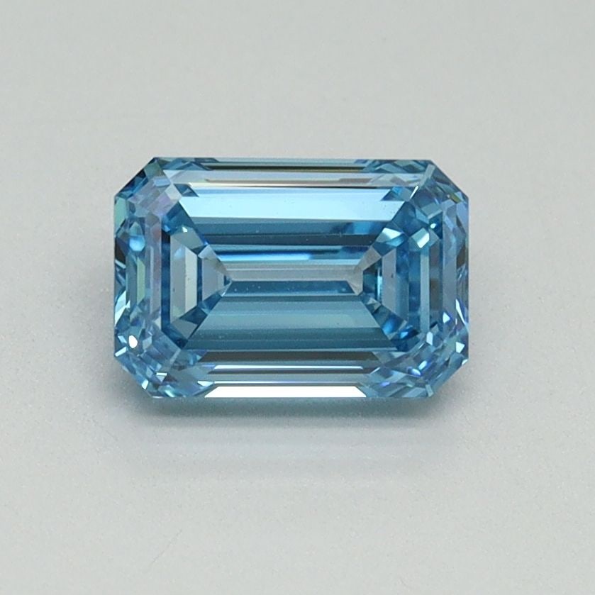 Loose Diamond - EMERALD 1.01ct Fancy Vivid Blue VS1: Loose Diamond - EMERALD 1.01ct Fancy Vivid Blue VS1 Source: This is a real non-mined Diamond that has been grown in a lab Shape: EMERALD Carats: 1.01 Color: Fancy Vivid Blue Certification: IGI Video: