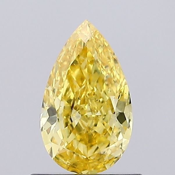 Loose Diamond - PEAR 0.58ct Fancy Intense Yellow VS1: Loose Diamond - PEAR 0.58ct Fancy Intense Yellow VS1 Source: This is a real non-mined Diamond that has been grown in a lab Shape: PEAR Carats: 0.58 Color: Fancy Intense Yellow Certification: NONE Vide