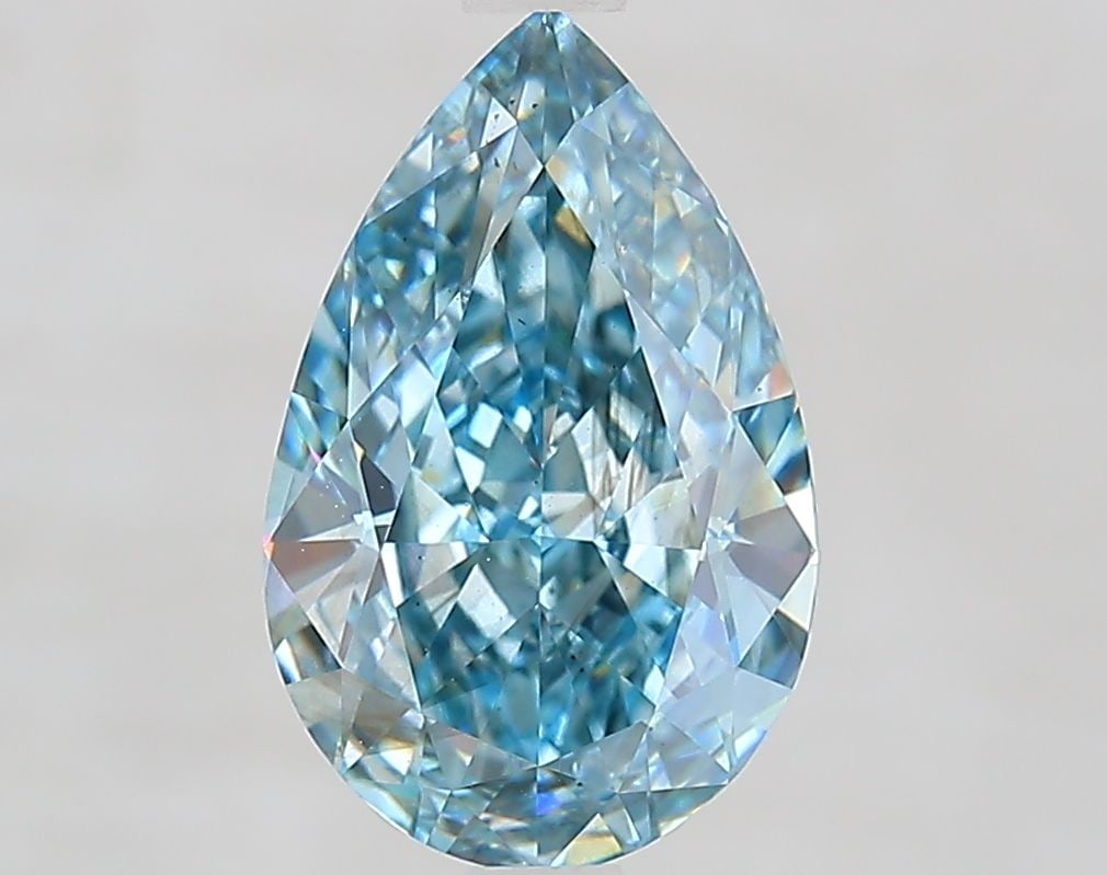 Loose Diamond - PEAR 3.0ct Fancy Vivid Blue SI1: Loose Diamond - PEAR 3.0ct Fancy Vivid Blue SI1 Source: This is a real non-mined Diamond that has been grown in a lab Shape: PEAR Carats: 3.0 Color: Fancy Vivid Blue Certification: IGI Video: