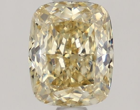 Loose Diamond - CUSHION MODIFIED 1.37ct Fancy Yellow VVS2: Loose Diamond - CUSHION MODIFIED 1.37ct Fancy Yellow VVS2 Source: This is a real non-mined Diamond that has been grown in a lab Shape: CUSHION MODIFIED Carats: 1.37 Color: Fancy Yellow Certification: 
