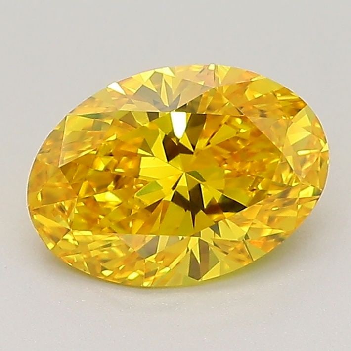 Loose Diamond - OVAL 1.27ct Fancy Vivid Yellow VS1: Loose Diamond - OVAL 1.27ct Fancy Vivid Yellow VS1 Source: This is a real non-mined Diamond that has been grown in a lab Shape: OVAL Carats: 1.27 Color: Fancy Vivid Yellow Certification: IGI Video: