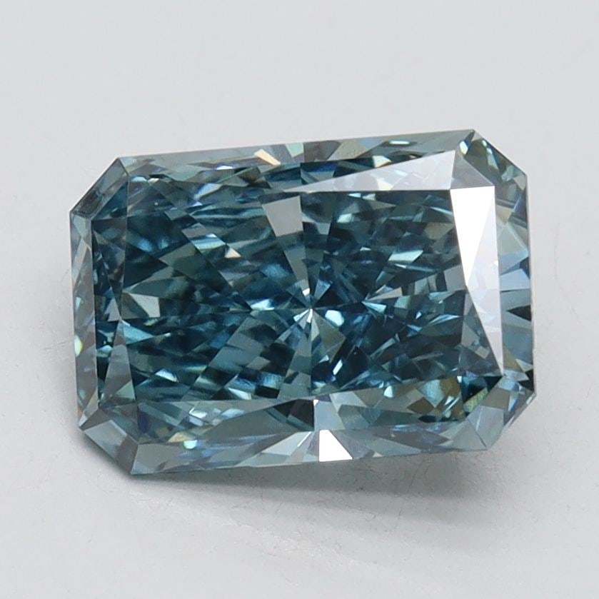 Loose Diamond - RADIANT 1.89ct Fancy Vivid Blue VS1: Loose Diamond - RADIANT 1.89ct Fancy Vivid Blue VS1 Source: This is a real non-mined Diamond that has been grown in a lab Shape: RADIANT Carats: 1.89 Color: Fancy Vivid Blue Certification: IGI Video: