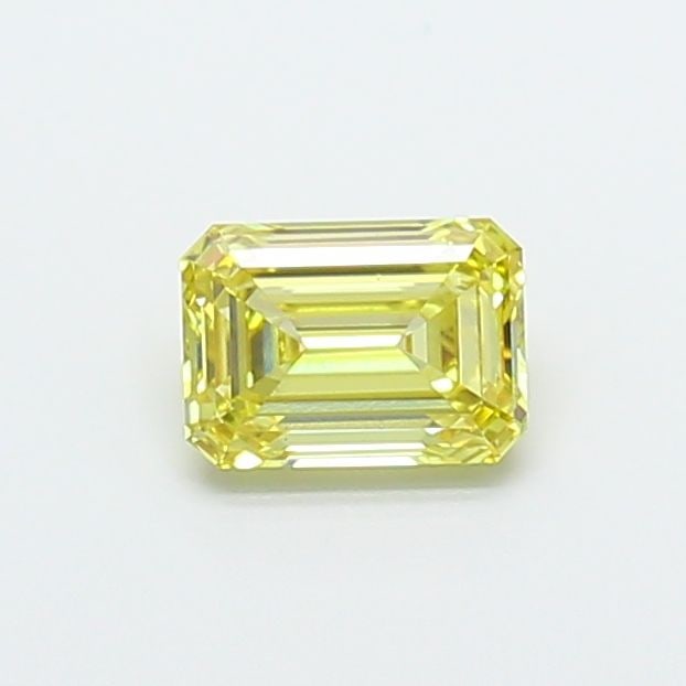 Loose Diamond - EMERALD 1.0ct Fancy Yellow VS2: Loose Diamond - EMERALD 1.0ct Fancy Yellow VS2 Source: This is a real non-mined Diamond that has been grown in a lab Shape: EMERALD Carats: 1.0 Color: Fancy Yellow Certification: IGI Video: