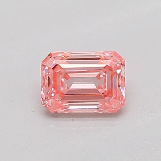 Loose Diamond - EMERALD 0.25ct Fancy Vivid Pink VS2: Loose Diamond - EMERALD 0.25ct Fancy Vivid Pink VS2 Source: This is a real non-mined Diamond that has been grown in a lab Shape: EMERALD Carats: 0.25 Color: Fancy Vivid Pink Certification: IGI The Dia