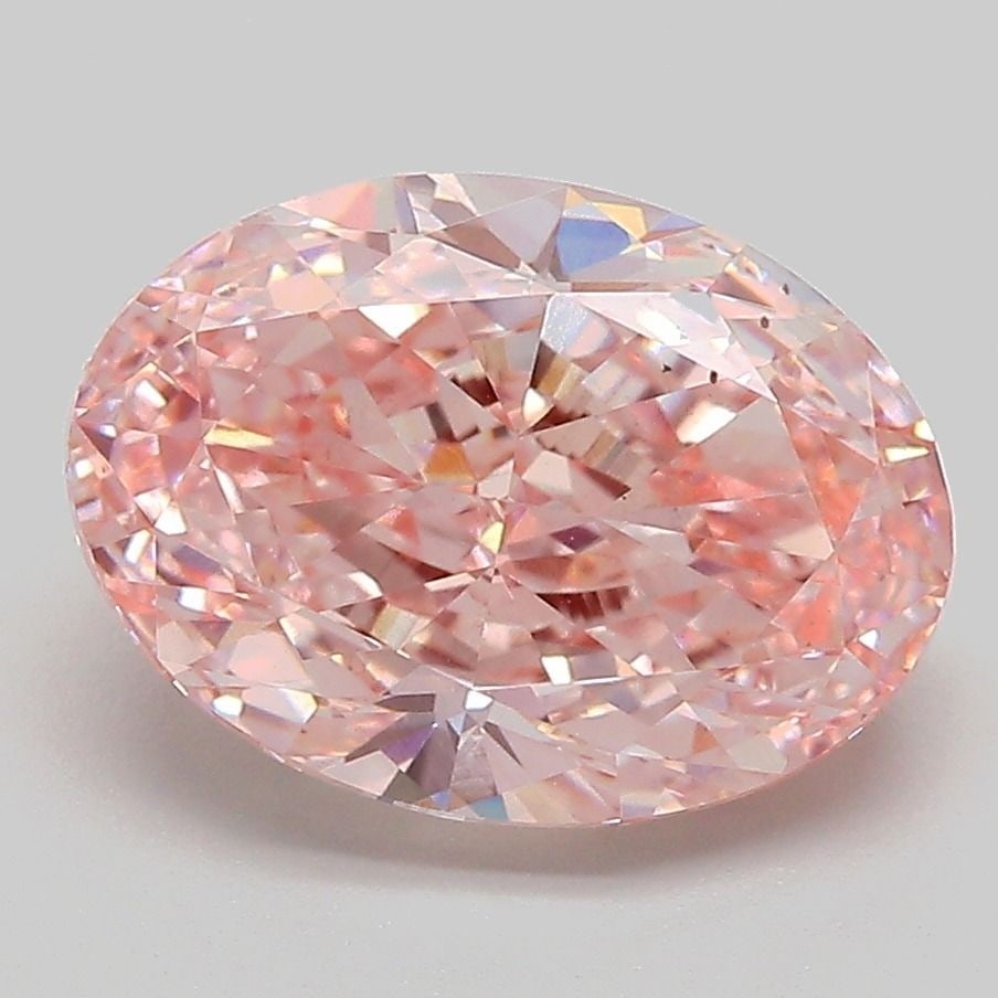 Loose Diamond - OVAL 3.83ct Fancy Vivid Pink VS2: Loose Diamond - OVAL 3.83ct Fancy Vivid Pink VS2 Source: This is a real non-mined Diamond that has been grown in a lab Shape: OVAL Carats: 3.83 Color: Fancy Vivid Pink Certification: IGI Video: