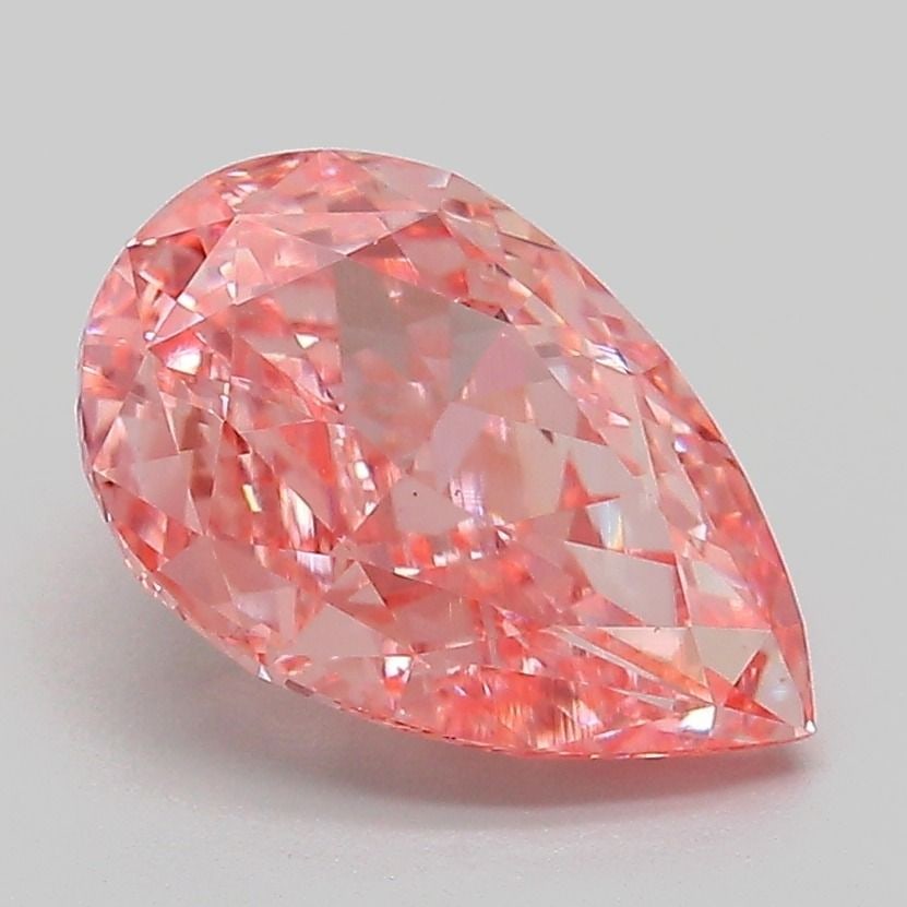 Loose Diamond - PEAR 2.47ct Fancy Vivid Pink VS1: Loose Diamond - PEAR 2.47ct Fancy Vivid Pink VS1 Source: This is a real non-mined Diamond that has been grown in a lab Shape: PEAR Carats: 2.47 Color: Fancy Vivid Pink Certification: IGI Video: