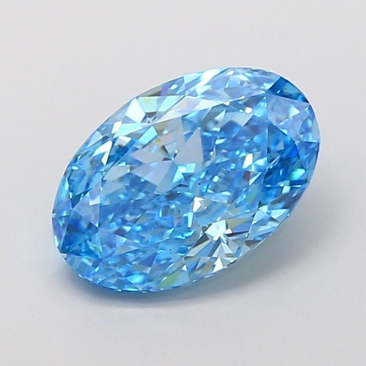 Loose Diamond - OVAL 2.57ct Fancy Vivid Blue VS2: Loose Diamond - OVAL 2.57ct Fancy Vivid Blue VS2 Source: This is a real non-mined Diamond that has been grown in a lab Shape: OVAL Carats: 2.57 Color: Fancy Vivid Blue Certification: IGI Video: